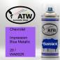 Preview: Chevrolet, Impression Blue Metallic, 20 / WA692R: 400ml Sprühdose, von ATW Autoteile West.